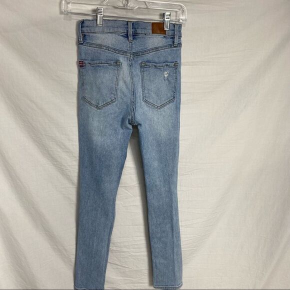 BDG Twig High Rise Jeans Distressed Light Wash Urban Outfitters Skinny Jeans 25 - Picture 5 of 7
